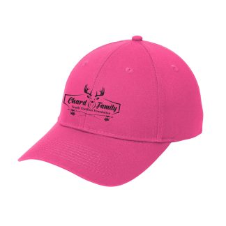 Neon Pink Ball Cap with Embroidered Logo